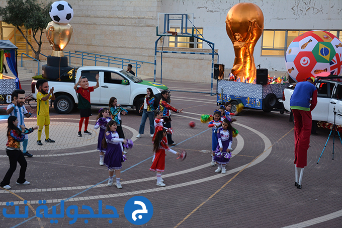 موكب كأس العالم المتجول في جلجولية برعاية جمعية غيث